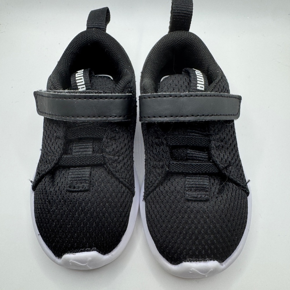 🎊HP🎉 Puma Toddler Size 5M Girls & Boys Black and White Sneakers - Picture 5 of 8